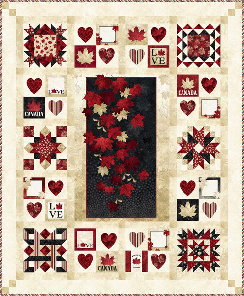 With Glowing Hearts Quilt Pattern PC-273 - Paper Pattern