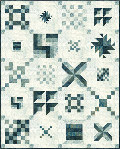 Stone Strip Sampler Quilt Pattern PC-283 - Paper Pattern