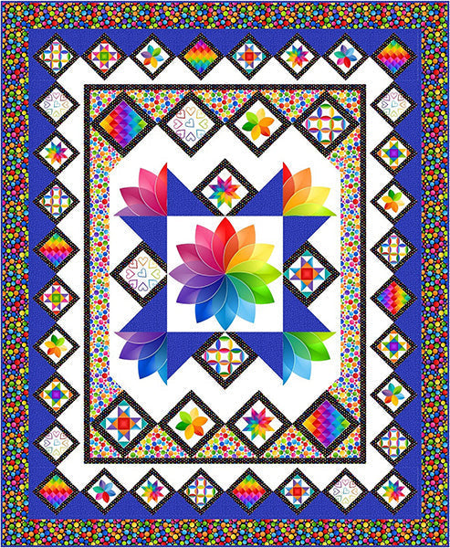 Blooming Color Quilt PC-285e - Downloadable Pattern