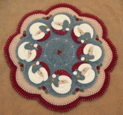 Believe - Christmas Penny Rug Candle Mat PLP-119e  - Downloadable Pattern