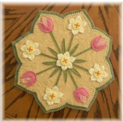 Spring Blossoms Candle Mat PLP-171e - Downloadable Pattern