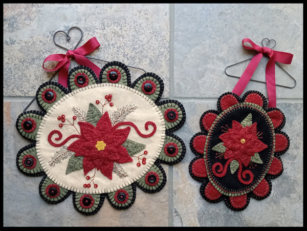Christmas Eve Table/Wall Mat with Mini Mat PLP-258e - Downloadable Pattern