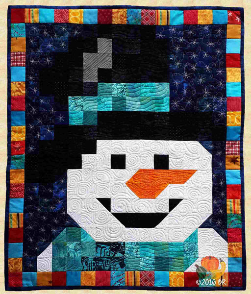 January Snowman Quilt PPP-020e - Downloadable Pattern
