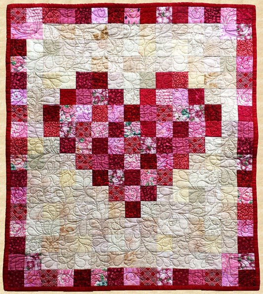 February Heart Quilt PPP-021e - Downloadable Pattern