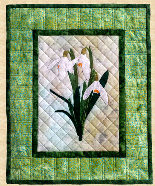 Snowdrops Wall Hanging Pattern PPP-043 - Paper Pattern