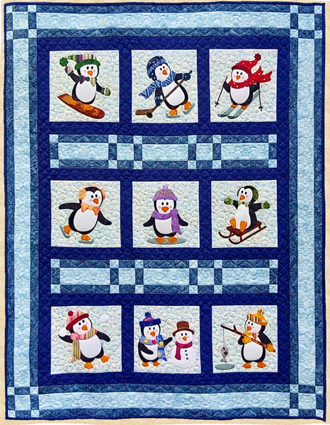 Penguin Promenade Quilt PPP-054e - Downloadable Pattern