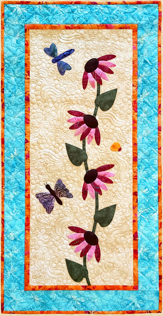 Coneflowers Wall Hanging PPP-055e - Downloadable Pattern
