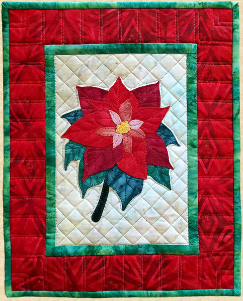 Poinsettia Wall Hanging Pattern PPP-057 - Paper Pattern