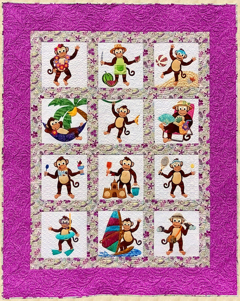 Monkey Business Quilt PPP-059e - Downloadable Pattern