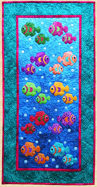 One Fish, Two Fish Wall Hanging PPP-060e - Downloadable Pattern