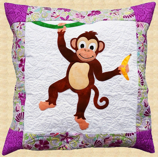 Monkey Pillow PPP-068e - Downloadable Pattern