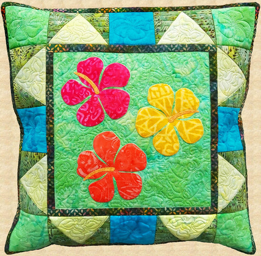 Hibiscus Pillow PPP-072e - Downloadable Pattern