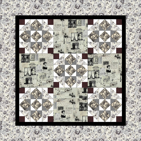 Jolie Wall Hanging Quilt PQ-005e - Downloadable Pattern