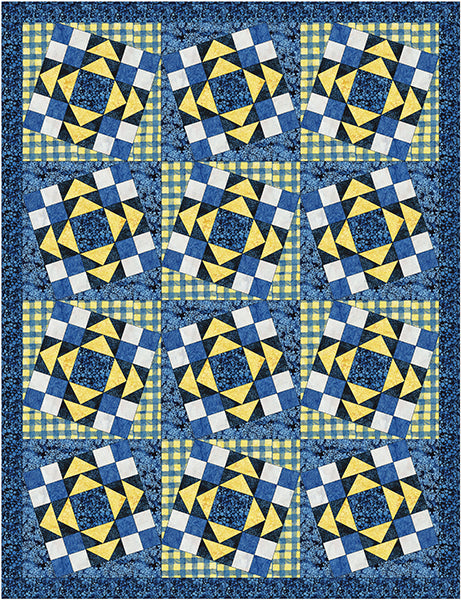 Checker Twist Quilt PQ-031e - Downloadable Pattern