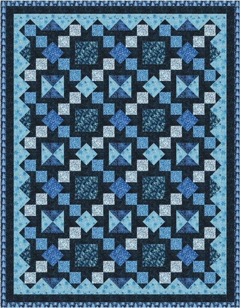 Cobalt Classic Quilt PS-1035e - Downloadable Pattern