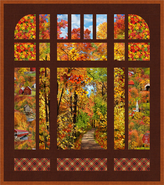 Fall Countryside Quilt Pattern PS-1065 - Paper Pattern