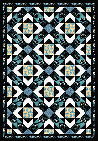 Moonlight Rendezvous Quilt Pattern PS-1069 - Paper Pattern