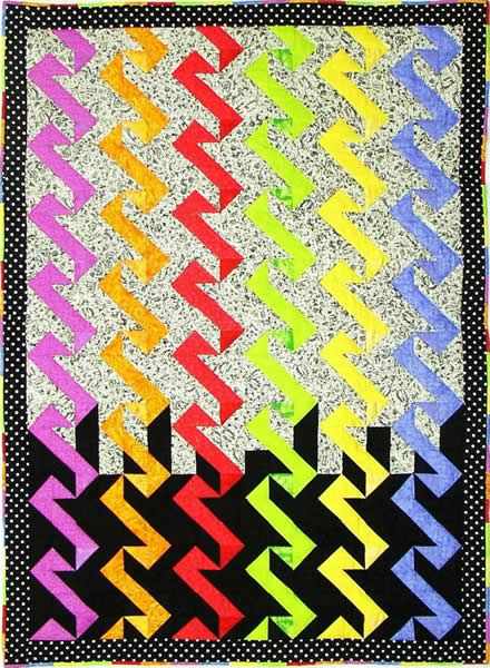 Memphis Ribbon & Blues Quilt Pattern PS-901 - Paper Pattern