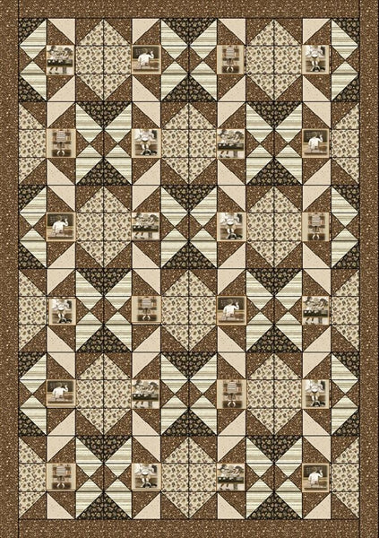 Chocolate Crunch Quilt PS-907e - Downloadable Pattern