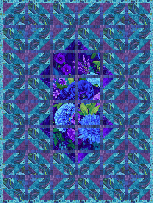 Blue Velvet Quilt Pattern PS-934 - Paper Pattern
