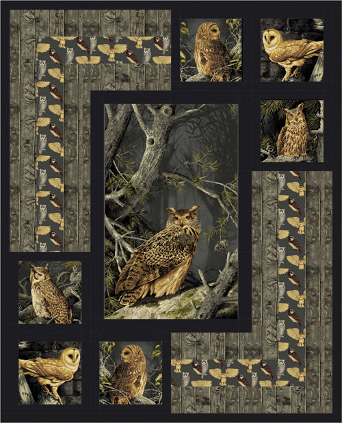Night Owls Quilt Pattern PS-968 - Paper Pattern