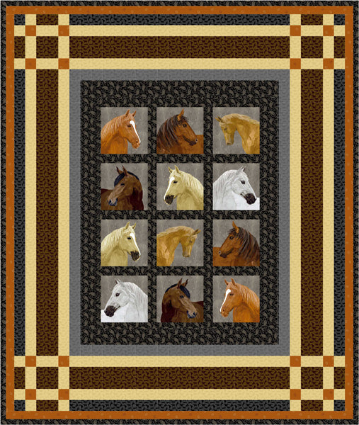 Pony Expressions Quilt PS-977e - Downloadable Pattern