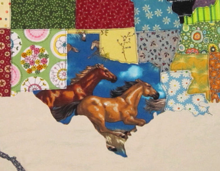 USA Patchwork Map Quilt QBE-104e - Downloadable Pattern
