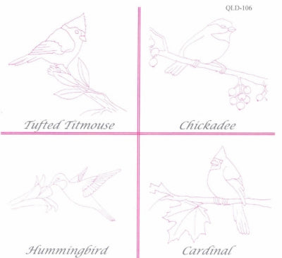 New England Birds Embroidery QLD-106e - Downloadable Pattern