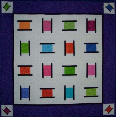 Busy Bobbins Quilt QLD-195e - Downloadable Pattern