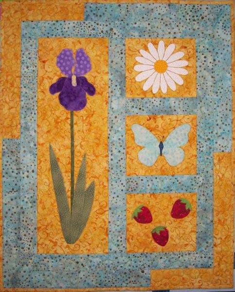 Summer Harmony Wall Hanging QLD-198e - Downloadable Pattern