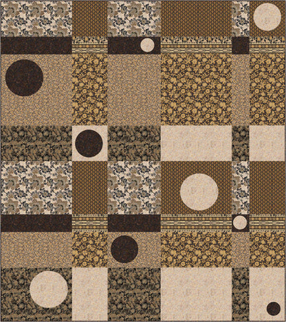 Sticks and Stones Quilt Pattern QN-023 - Paper Pattern