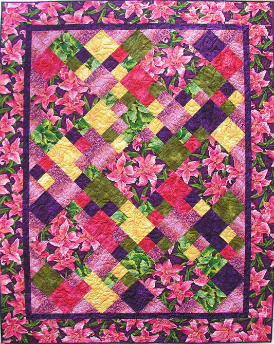 Contra Dance Quilt Pattern - Straight to the Point Series QW-03 - Paper Pattern