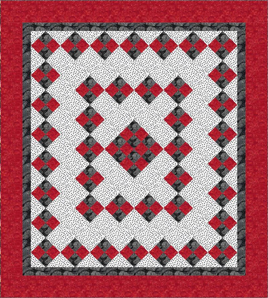 Foxtrot Quilt Pattern - Straight to the Point Series QW-05 - Paper Pattern