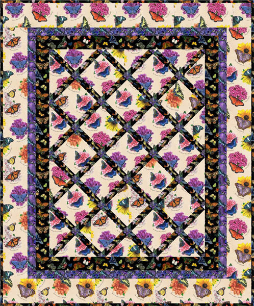 Garden Lattice Quilt Pattern - Straight to the Point Series QW-10 - Paper Pattern