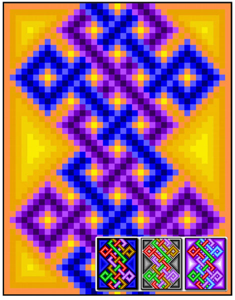 Four Strand Celtic Knot Quilt RMT-0005e - Downloadable Pattern