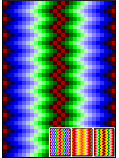 Rainbow Vibrations Quilt RMT-0007e - Downloadable Pattern
