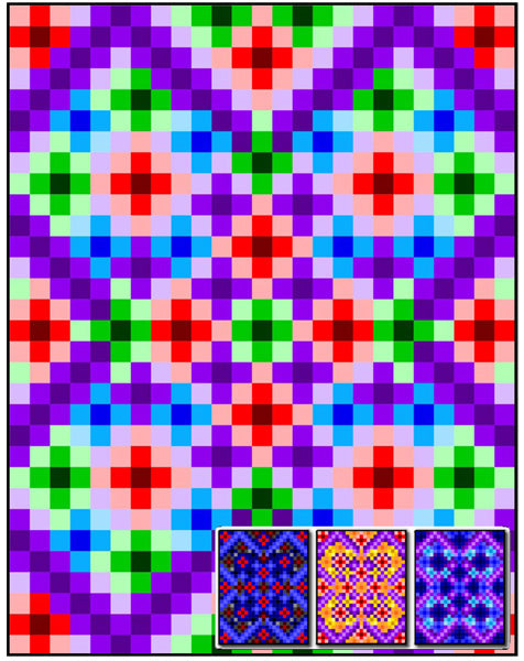 Hourglass Garden Quilt RMT-0012e - Downloadable Pattern