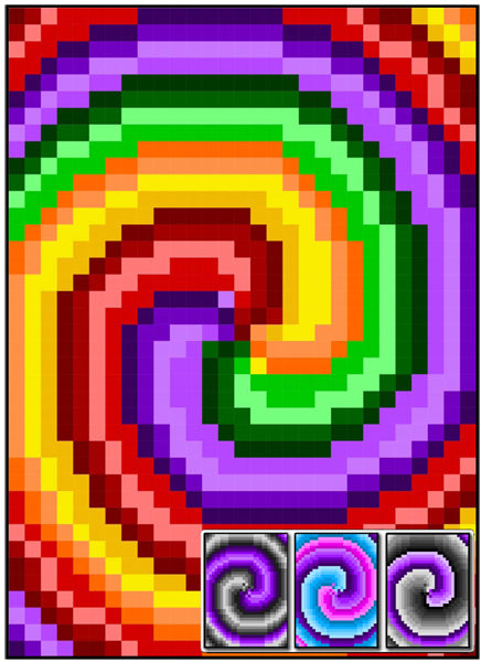 Three Dimensional Spiral Quilt RMT-0027e - Downloadable Pattern