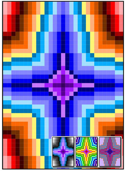 Cross Vibrations Quilt RMT-0029e - Downloadable Pattern