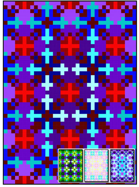 Snowflake Mesh Quilt RMT-0054e - Downloadable Pattern