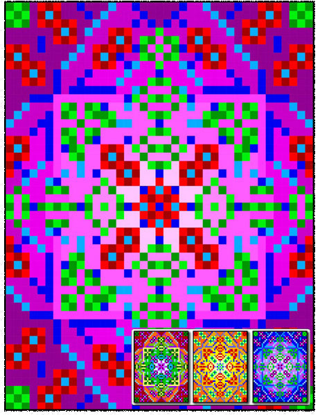 Mandala Flower Quilt RMT-0057e - Downloadable Pattern
