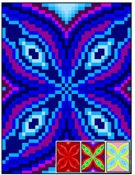 Butterfly Quarters Quilt RMT-0065e - Downloadable Pattern