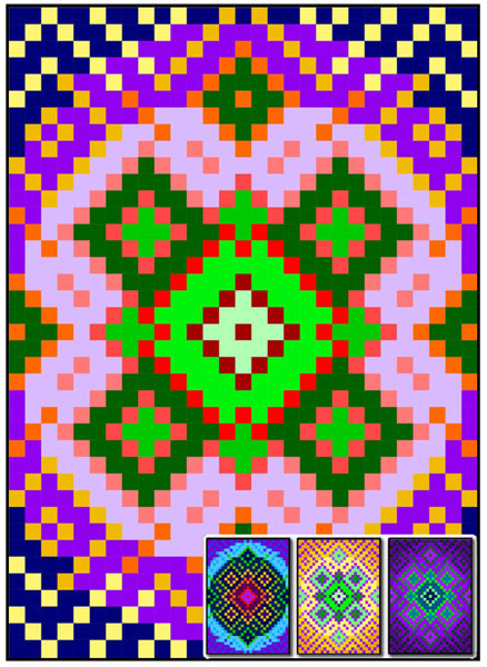 Garden Maze Quilt RMT-0072e - Downloadable Pattern