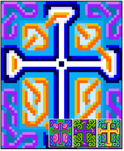 Celtic Cross 07 Quilt RMT-0086e - Downloadable Pattern