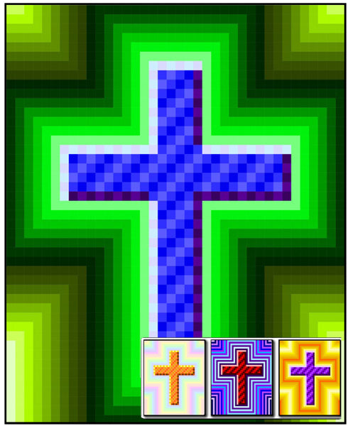 Receding Cross Quilt RMT-0100e - Downloadable Pattern