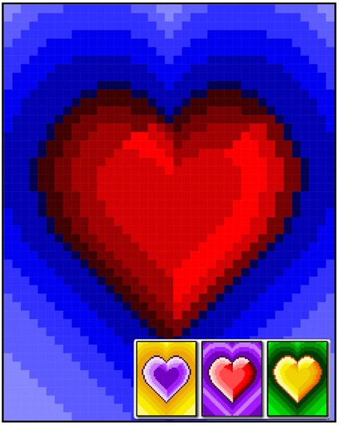 Beveled Heart Quilt RMT-0159e - Downloadable Pattern