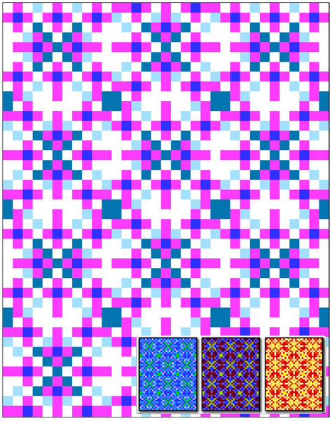 Snowflake Spread Quilt RMT-0164e - Downloadable Pattern