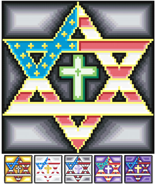 Star Flag Quilt RMT-0206e - Downloadable Pattern