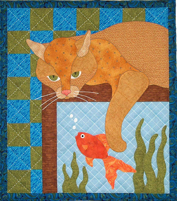 Aquarium Kitty Quilt Pattern SCN-2060 - Paper Pattern