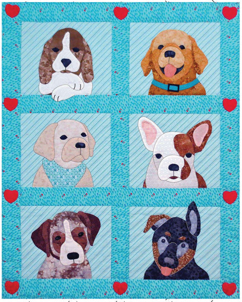 Puppy Love Quilt Pattern SCN-2080 - Paper Pattern